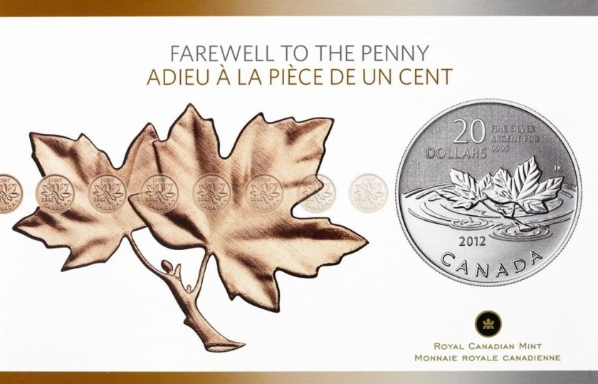 Canada 2012 20 $ Farewell To The Penny