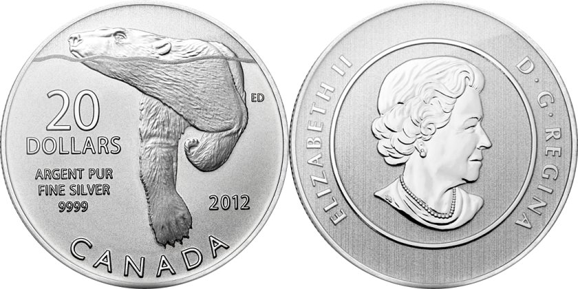 Canada 2012 20 $ Polar Bear