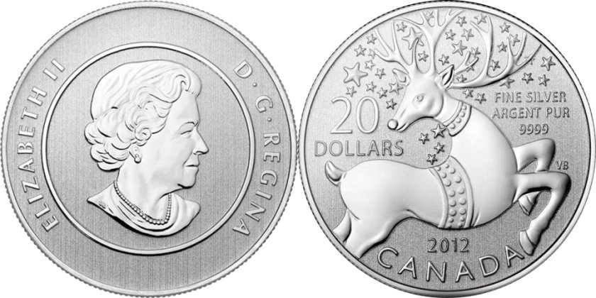 Canada 2012 20 $ Reindeer