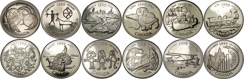 Canada 1999 Millennium Quarter Series