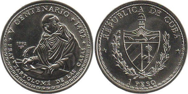 Cuba 1992 KM# 392 1 Peso UNC