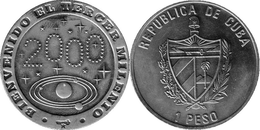 Cuba 2000 KM# 664 1 Peso UNC