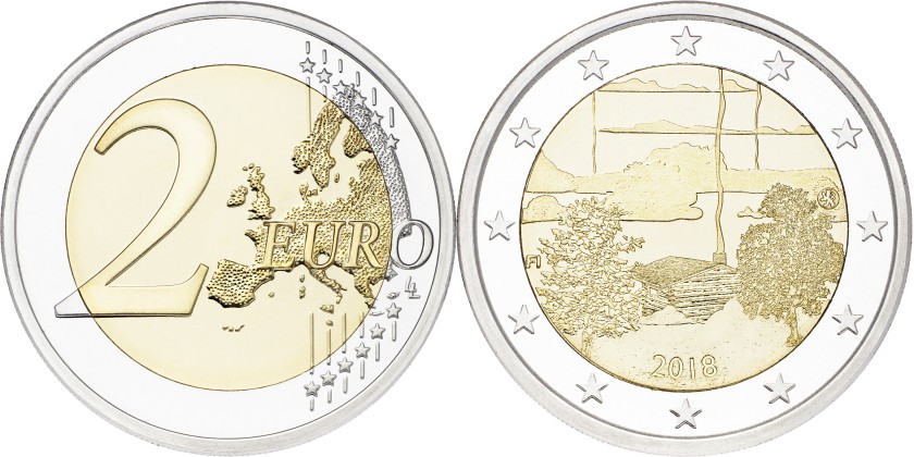 Finland 2018 2 Euro Finnish Sauna Culture UNC