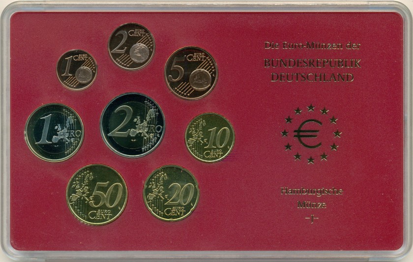 Germany 2003 J Mint set of euro coins Proof