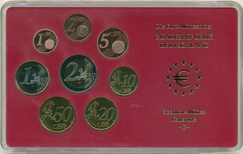 Germany 2004 G Mint set of euro coins Proof