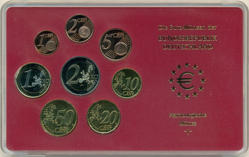 Germany 2004 J Mint set of euro coins Proof