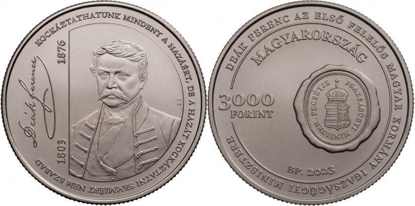 Hungary 2023 3000 Forint Ferenc Deak BU