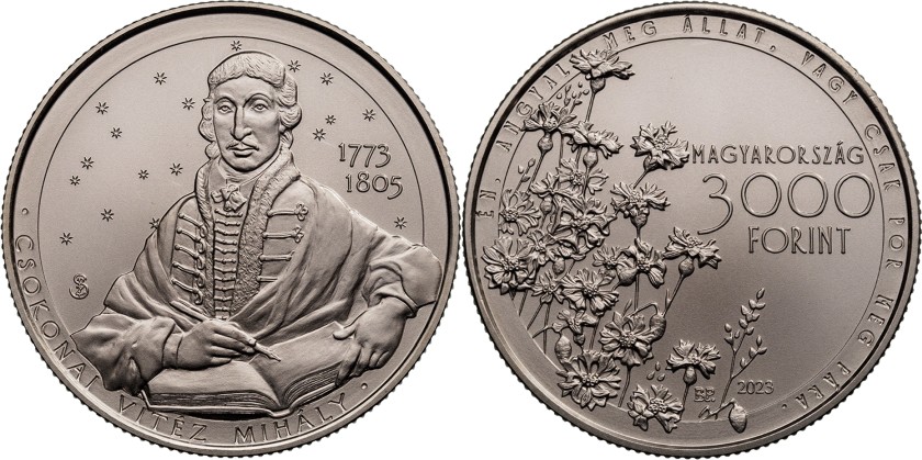 Hungary 2023 3000 Forint Mihaly Csokonai BU