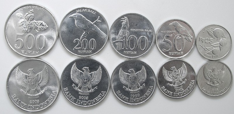 Indonesia 1995 - 2003 5 coins UNC