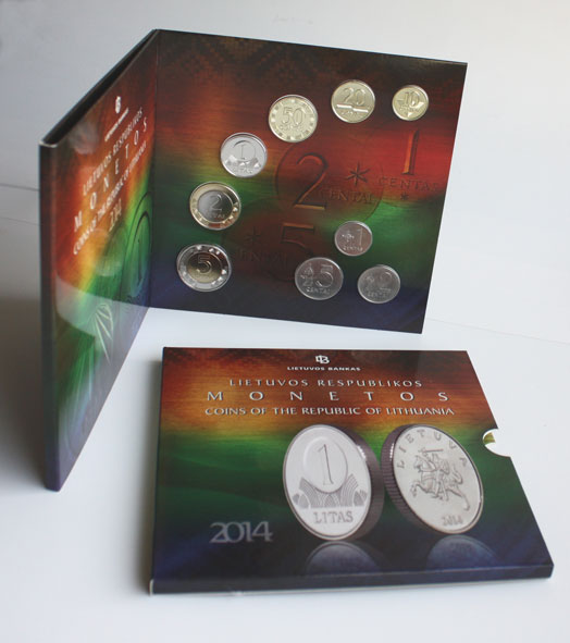 Lithuania 2014 Lithuanian mint set 2014 Brilliant uncirculated