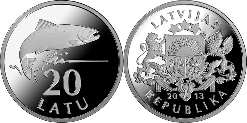 Latvia 2013 Silver Salmon