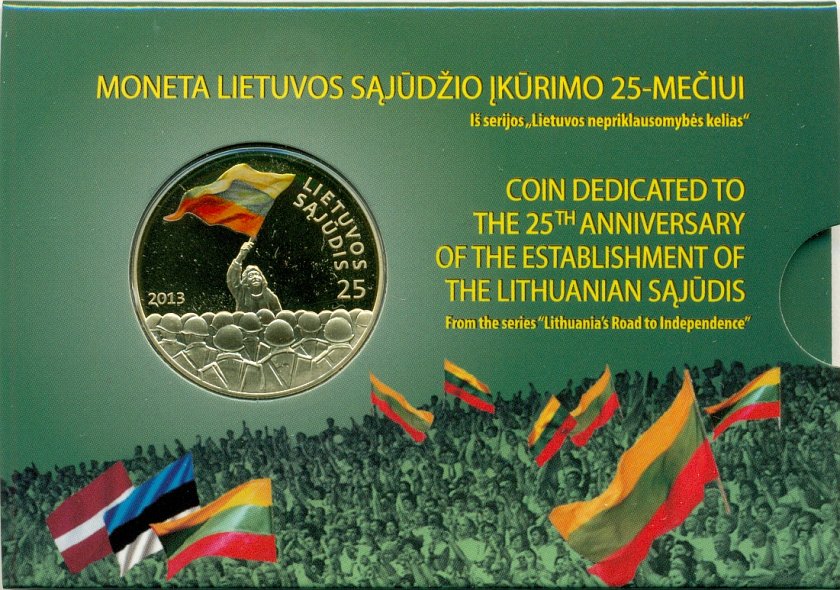 Lithuania 2013 The 25th anniversary of the establishment of the Lithuanian Sąjūd