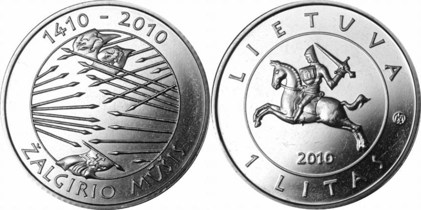 Lithuania 2010 600th anniversary of the Grünwald Battle CuNi