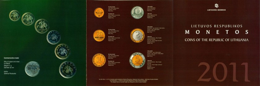 Lithuania 2011 Lithuanian mint set 2011. Brilliant uncirculated	