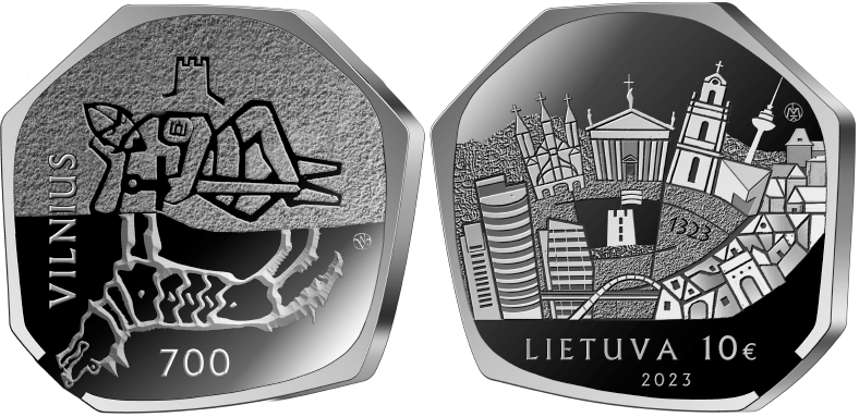 Lithuania 2023 Vilnius - 700 Silver