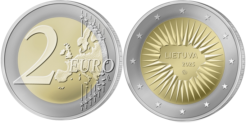 Lithuania 2025 2 Euro Defence UNC