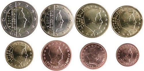 Luxembourg 2017 Euro coins set UNC