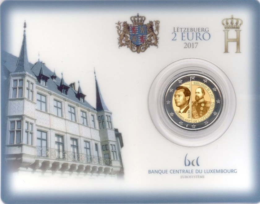 Luxembourg 2017 2 Euro The 200th anniversary of the Grand Duke Guillaume III