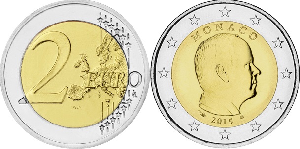 Monaco 2015 2 Euro UNC