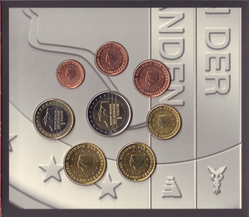 Netherlands 2009 Mint set of euro coins UNC