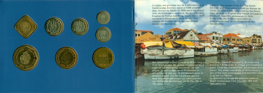 Netherlands Antilles 1991 KM# 32 - 38 Mint Set 7 coins UNC