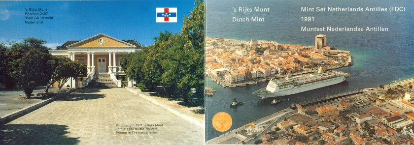Netherlands Antilles 1991 KM# 32 - 38 Mint Set 7 coins UNC