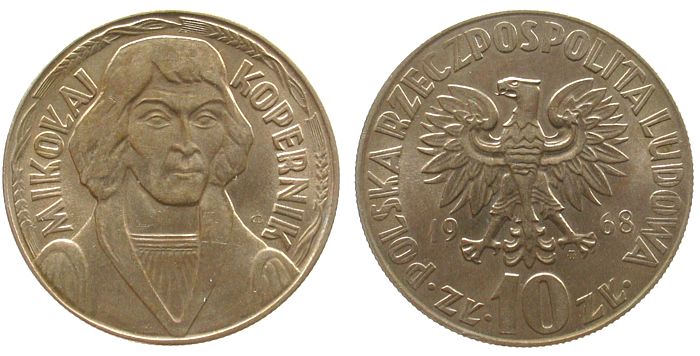 Poland 1968 Y# 51a 10 Zlotych