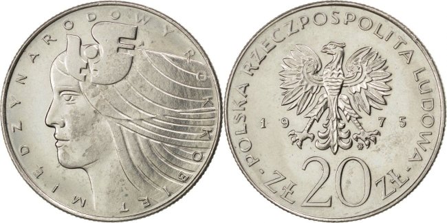 Poland 1975 Y# 75 20 Zlotych