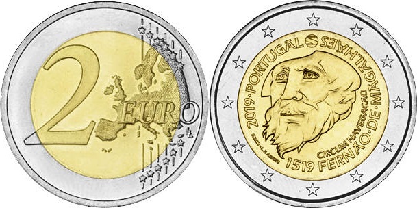 Portugal 2019 2 Euro Ferdinand Magellan UNC