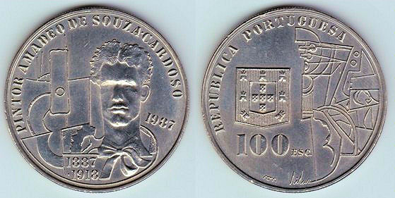 Portugal KM# 644 100 Escudos 1987 UNC