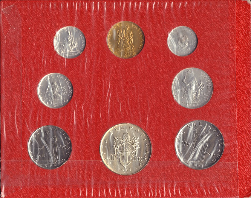 Vatican City 1961 KM# 58.2-65.2 Mint set 8 coins UNC