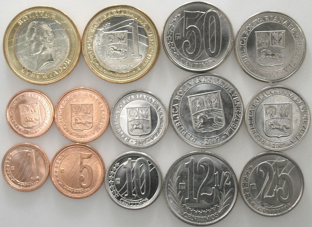 Venezuela 2007 - 2009 7 coins UNC