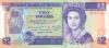 Belize P52b 2 Dollars 1991 UNC