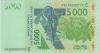 West African States Burkina Faso P317Cs 5.000 Francs 2019 UNC