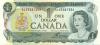 Canada P85c 1 Dollar 1973 UNC