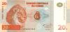 Congo Democratic Republic P88A 20 Francs 1997 UNC