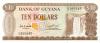 Guyana P23c 10 Dollars 1983 UNC