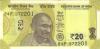 India P-W110 20 Rupees Plate letter M 2022 UNC