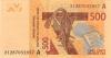 West African States Ivory Coast P119Aj 500 Francs 2021 UNC