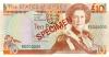 Jersey P22s SPECIMEN 10 Pounds 1993 UNC