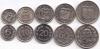 Ecuador 1970 - 1986 5, 10, 20, 50 Centavos 1 Sucre 5 coins AU-UNC