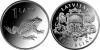 Новая монета Латвии жаба