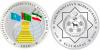 New Turkmenistan coins Railway Kazakhstan - Turkmenistan - Iran