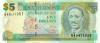 Barbados P67a 5 Dollars 2007 UNC