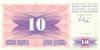 Bosnia and Herzegovina P10 10 Dinara 1992 UNC