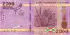 Burundi P52 2.000 Francs / Amafranga 2023 UNC