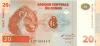 Congo Democratic Republic P88Ar REPLACEMENT 20 Francs 1997 UNC