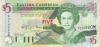 Eastern Caribbean States P31m 5 Dollars 1994 UNC