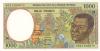 Central African States Equatorial Guinea P502Ng 1.000 Francs 2000 UNC