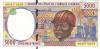 Central African States Gabon P404Lf 5.000 Francs 2000 UNC-